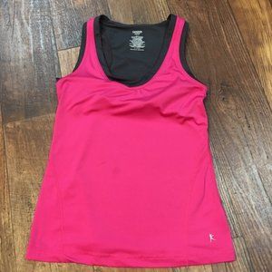 Danskin NOW Workout Tank w/Shelf Bra S 4-6 Hot Pink